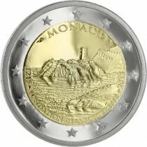 Monaco 2 Euros Comm&eacute;mo. BE 2015 - First fortress -  Etui carton l&eacute;g&egrave;rement abim&eacute;