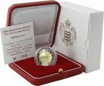 Monaco 2 Euros Comm&eacute;mo. BE 2015 - First fortress -  Etui carton l&eacute;g&egrave;rement abim&eacute;