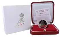 M&oacute;naco 2 Euros Comm&eacute;mo. BE MONACO 2021 - 10 years of marriage of Prince Albert II and Princess Charlene