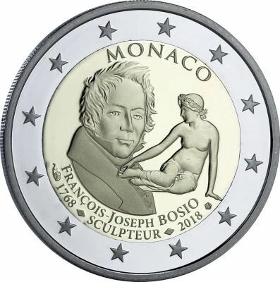 Monaco 2 Euros Comm�mo. Proof 2018 - Fran�ois-Joseph Bosio