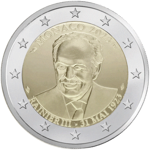 Monaco 2 Euros Commemo. Proof 2023 - 100 years of Prince Rainier III