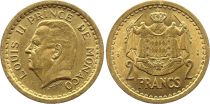Monaco 2 Francs Louis II - Armoiries - ND (1945)
