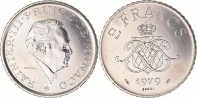 Monaco 2 Francs Rainier III - 1979 Essai