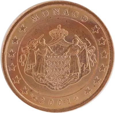 Monaco 5 centimes d\'euro - Monaco 2001