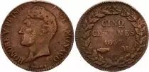 Monaco 5 Centimes Honoré V - 1837 MC