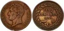 Monaco 5 Centimes Honor&eacute; V - 1837 MC