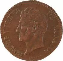 Monaco 5 Centimes Honoré V - 1837 MC