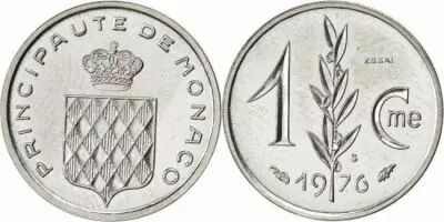 Monaco 5 Centimes Rainier III - 1976 Essai - Gad MC 145