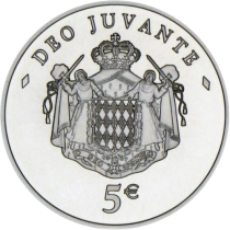 Monaco 5 Euros - Albert II - 2008 - Silver