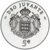Monaco 5 Euros - Albert II - 2008 - Silver