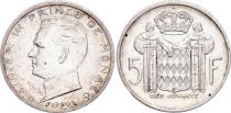 Monaco 5 Francs Rainier III - 1960 - SIilver