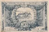 Monaco 50 centimes  - Armoiries  - 20/03/1920 - TB - P.3a