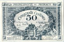 Monaco 50 centimes - Arms - 20/03/1920