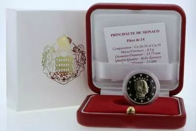 Monaco Coffret Monaco - 2 euros BE - 2010