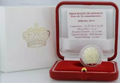 Monaco Coffret Monaco - 2 euros BE 2013 - 20 ans de l\'admission � l\'ONU