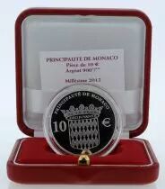 Monaco Coffret Monaco - Honoré II - 10 euros BE argent 2012 - 400 ans du titre princier