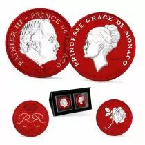 Monaco Grace et Rainier de Monaco - Coffret Duo MONACO SPACE RED