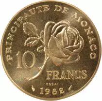 Monaco Grace Kelly - 10 Francs, Trial Strike - 1982 Pessac