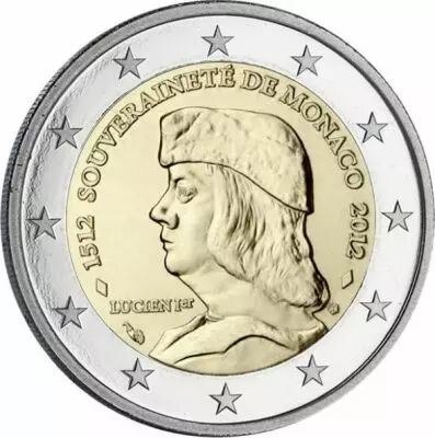 Monaco Monaco 2 Euros Lucien Grimaldi - 1512- 2012