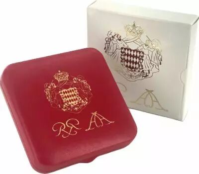 Monaco Proof set 3 coins BU 2005 - 1, 2 and 5 cent in official proof set