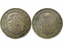Monaco Rainier III - 100 Francs Argent, 50 ans du Prince - 1999 Paris