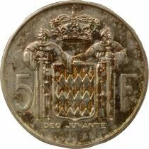Monaco Rainier III - 5 Francs Argent - 1960 Paris