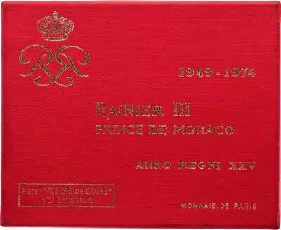 Monaco S�rie FDC 8 pi�ces Rainier III - 1949-1974 - 25 ans de r�gne