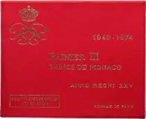 Monaco Série FDC 8 pièces Rainier III - 1949-1974 - 25 ans de règne