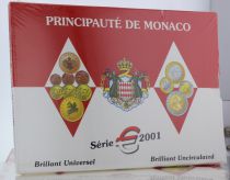 Monaco Set BU Euro - Monaco 8 coins - Prince Rainier - 2001