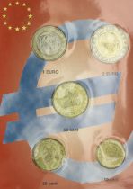 Monaco SET.2002 Set of 5 coins in euros Rainier III - 2002