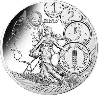 Moneta di Parigi  The New Franc - 10 Euro Silver Sower BE 2020 (CDM)