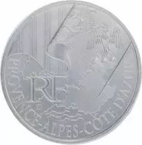 Moneta di Parigi 10 Euros Argent UNC - P.A.C.A. - Euros from the Regions - 2010