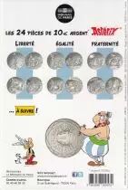 Moneta di Parigi 10 Euros Silver - Asterix and Obelix - Equality - Caesar\'s Gift - 2015