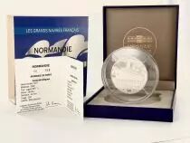 Moneta di Parigi 50 Euro Normandie - The Great French Ships - 2014 - Silver Proof - Monnaie de Paris