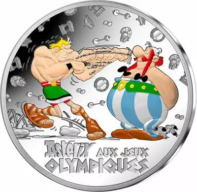 Moneta di Parigi Boxing - Asterix at the Olympic Games - 10 Euros Silver Colour BE 2024