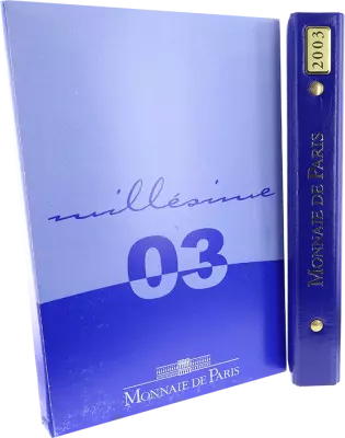 Moneta di Parigi Coffret BE Euro 2003 - 8 monnaies - �tuis carton abim�
