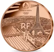 Moneta di Parigi Olympic Torch Relay - Paris 2024 - 1/4 Euros Silver Proof 2024