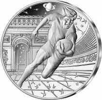 Moneta di Parigi Rugby World Cup - Emblem - 10 Euros Silver Proof 2023