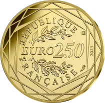 Moneta di Parigi The Flag- 250 Euros Gold FRANCE 2023 (MDP) - The Phryges - Mascots of Paris 2024 - Wave 1