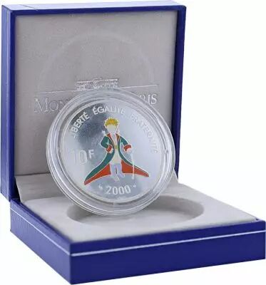 Moneta di Parigi The Little Prince and Saint-Exup�ry - 10 Francs Silver Colour BE