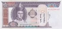Mongolei 100 Tugrik - Sukhe-Bataar - Chevaux -  2000 - Series AD