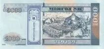 Mongolei 1000 Tugrik - Ghenggis Khaan - Ox-drawn ger yurt- 2020 - Serial AW
