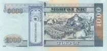 Mongolei 1000 Tugrik - Ghenggis Khaan - Ox-drawn ger yurt- 2020 - Serial AW