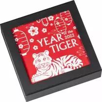 Mongolie Ann&eacute;e du Tigre 2022 - 1 Once Argent Mongolie 2022