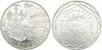 Monnaie de Paris  10 Euros Silver - Euros from the Regions 2011- Bretagne - Monnaie de Paris 2011