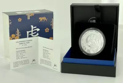 Monnaie de Paris 10 Euro Year of Tiger - 2022 - Silver Proof - Monnaie de Paris