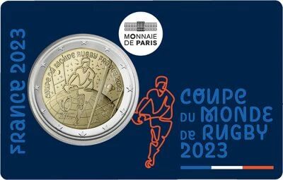 Monnaie de Paris 2 euros commemo. 2023 BU - Rugby World Cup 2023