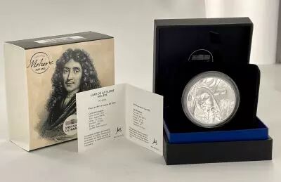 Monnaie de Paris 20 Euro Moliere (1622-1673) - 400 years of Moliere - 2022 - High Relief Silver Proof  - Monnaie de Paris