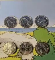 Monnaie de Paris Coffret Asterix 2015 - 24 X 10 Euros et 2 x 50 Euros -  Argent