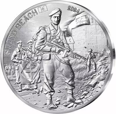 Monnaie de Paris France - Sword Beach - 80 years of the DDAY - 10 Euros Silver 2024